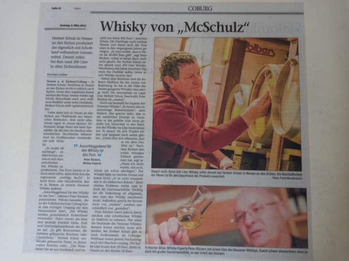 Zeitungsausschnitt: Coburger Tageblatt, 9. März 2013