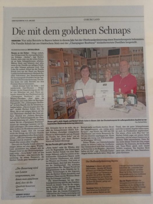 Zeitungsausschnitt: Coburger Tageblatt, 11. Juni 2022