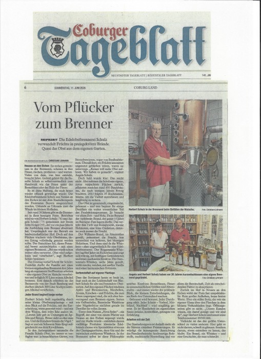 Zeitungsausschnitt: Coburger Tageblatt, 11. Juni 2026